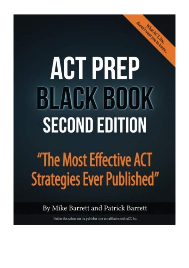 Act Prep Black Book Pdf